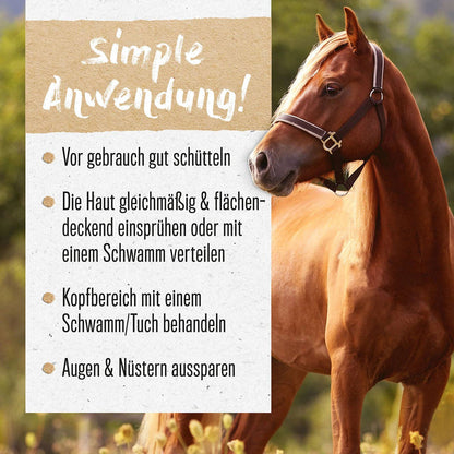 Spray anti insectes pour chevaux