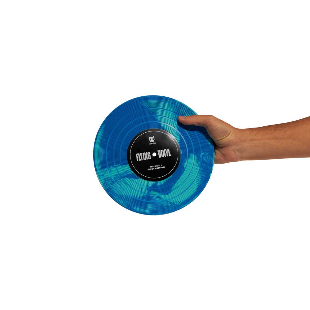 BLUE VINYL FRISBEE