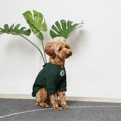 T-shirt gaufré brodé - Vert