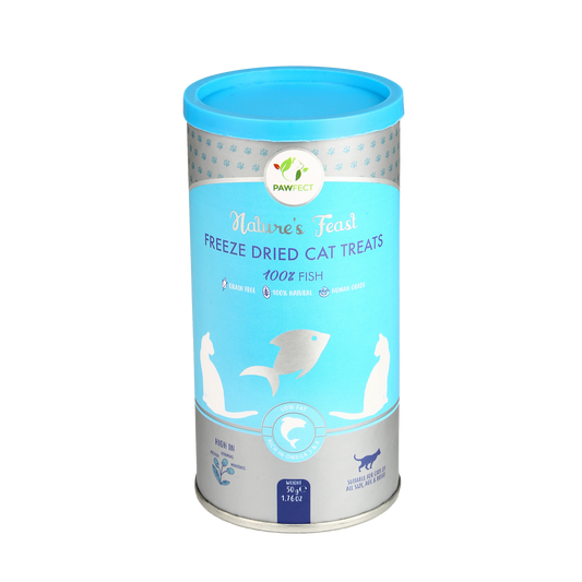 Gâteries lyophilisées Pawfect pour chats au poisson 50 gr.