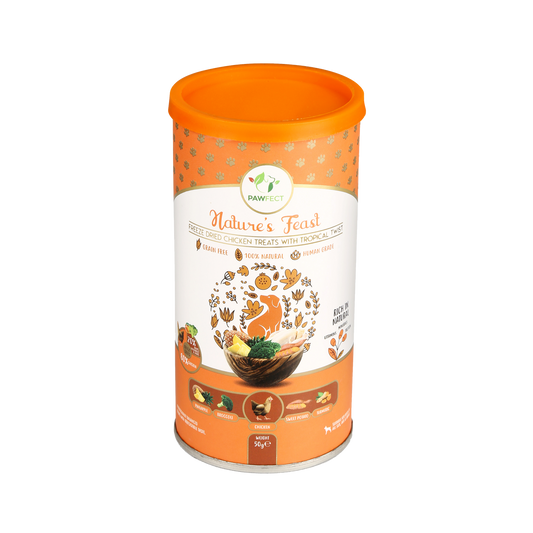 Friandises lyophilisées Pawfect Poulet & Tropical Twist 50 gr