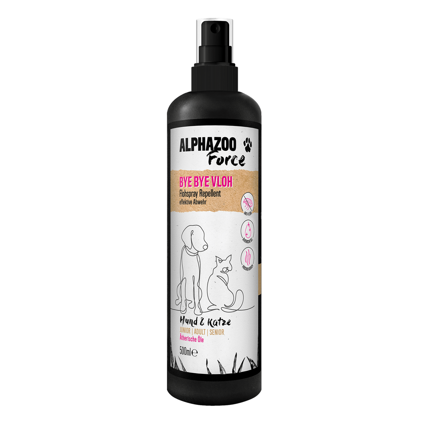 Spray Bye-bye-VLOH, spray anti-puces pour chiens et chats