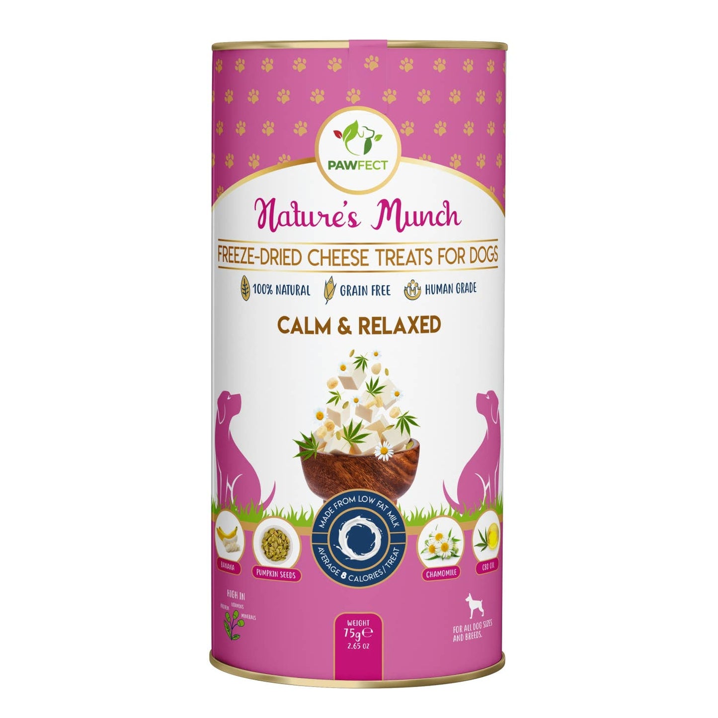 Friandises lyophilisées fonctionnelles Pawfect Calm And Relax 75 gr.